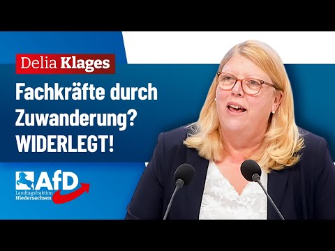 Fachkräfte durch Zuwanderung? WIDERLEGT! – Delia Klages (AfD)