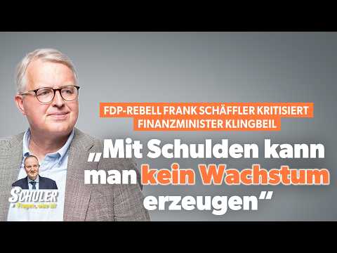 FDP-Rebell Frank Schäffler kritisiert Klingbeil: „Mit Schulden kann man kein Wachstum erzeugen“