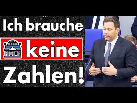 Finanzminister braucht keine Zahlen! Gilt das auch für meine Steuererklärung? Klingbeil am Limit!
