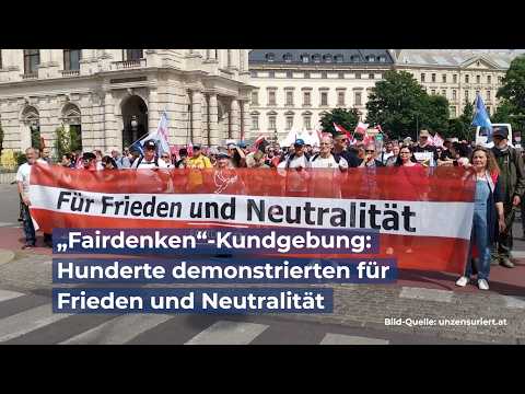„Frieden schaffen ohne Waffen“ – Fairdenken-Kundgebung