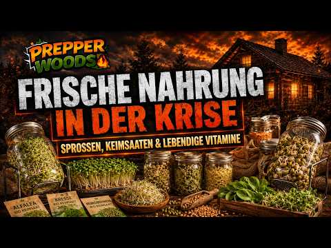 Frische Nahrung in der Krise: Sprossen, Keimsaaten & lebendige Vitamine | Prepper Woods Frische Nahrung in der Krise: Sprossen, Keimsaaten & lebendige Vitamine | Prepper Woods