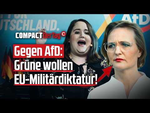 Gegen AfD: Grüne wollen EU-Militärdiktatur!💥 Gegen AfD: Grüne wollen EU-Militärdiktatur!💥