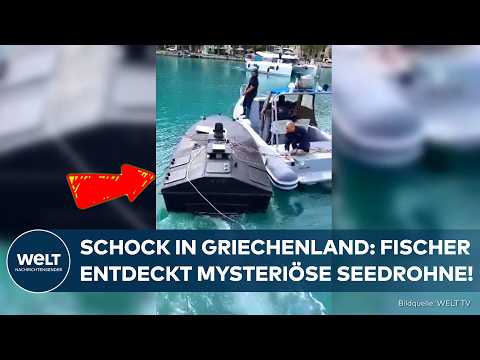 GRIECHENLAND: Mysteriöse Seedrohne mit Sprengstoff-Zünder aus Ukraine an Küste entdeckt