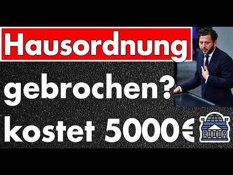 Grüner Parteivorsitzender bricht Bundestags-Regeln – Ich habe Klöckner informiert