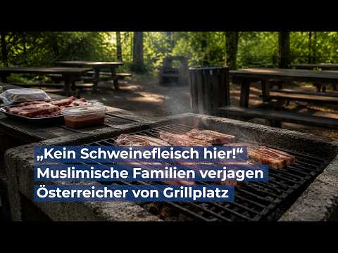 „Kein Schweinefleisch hier!“ – Muslimische Familien verjagen Österreicher von Grillplatz