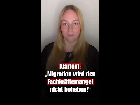 Klartext: „Migration wird den Fachkräftemangel nicht beheben!“ | Sabrina Preuß