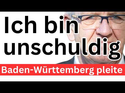 Kretschmann Grüne hinterlässt Pleite ❌ Habe mir nichts vorzuwerfen ❌