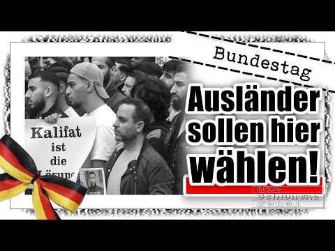 Linker Angriff auf die Verfassung: Wahlrecht für Ausländer.