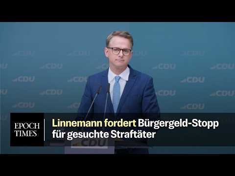 Linnemann fordert Bürgergeld-Stopp für gesuchte Straftäter