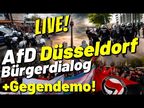 LIVE ❗ AfD Bürgerdialog & Antifa GEGENDEMO 💥 Düsseldorf Stadtbild Spaziergang – Eskaliert es? 😱 LIVE ❗ AfD Bürgerdialog & Antifa GEGENDEMO 💥 Düsseldorf Stadtbild Spaziergang – Eskaliert es? 😱