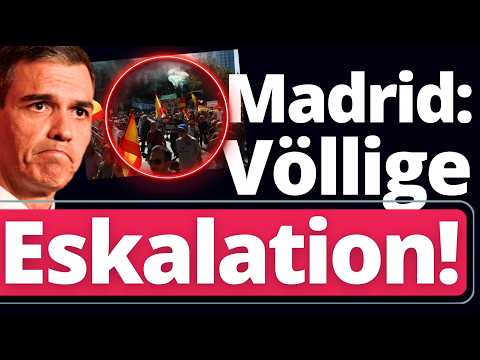Madrid eruptiert: Hundert Tausende Bürger haben die Schnauze voll von Sanchez!
