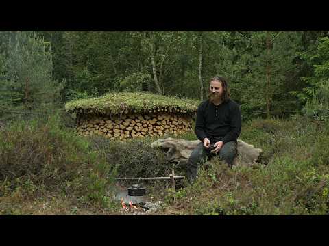 Making round firewood stack – holz hausen Making round firewood stack – holz hausen