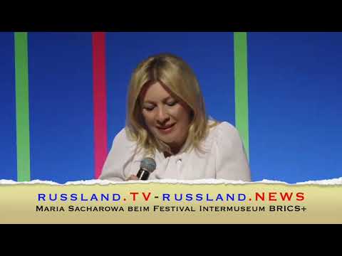 Maria Sacharowa beim Festival Intermuseum BRICS+