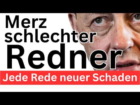 Merz Deutschlands schwächster Redner ❌
