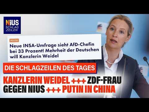 Nächster Umfrage-Knall: 33 Prozent wollen Alice Weidel als Kanzlerin | NIUS Schlagzeilen