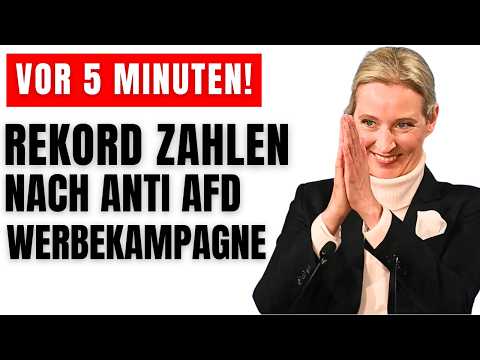 NEUE Kampagne gegen AfD schlägt Wellen und gehen nach hinten los! Rekord Woche für AfD