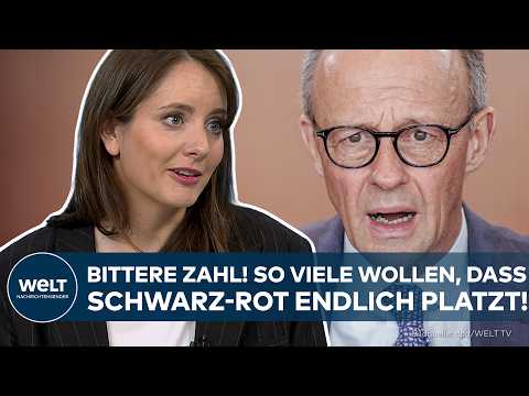 NEUE UMFRAGE: Bittere Zahl! So viele wollen, dass Schwarz-Rot endlich platzt!