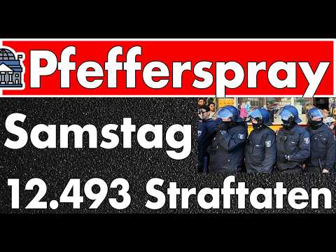 Pali-Mob-Demo wird zum Pfefferspray-Samstag! 12493 Straftaten im Zusammenhang mit diesen Demos!