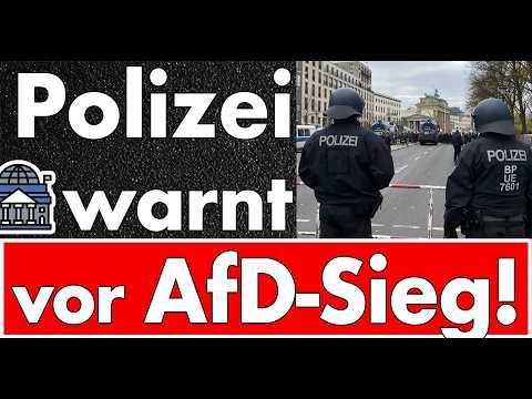 Polizei hat Angst vor dem Wähler! Möglicher AfD-Sieg in Sachsen-Anhalt löst totale Panik aus!