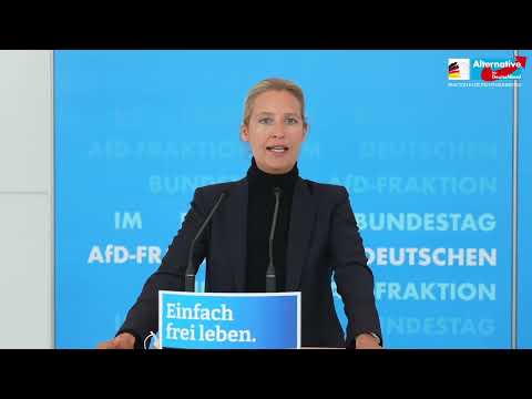 PRESSESTATEMENTder Alice Weidel und Michael Kaufmann für die AfD-Bundestagsfraktion