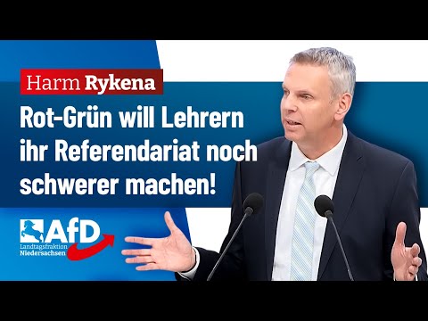 Referendariat NOCH schwerer machen? – Harm Rykena (AfD)