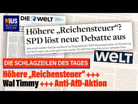 „Reichensteuer“ auf 56 Prozent? SPD zündelt weiter– Merz lässt es zu | NIUS Schlagzeilen