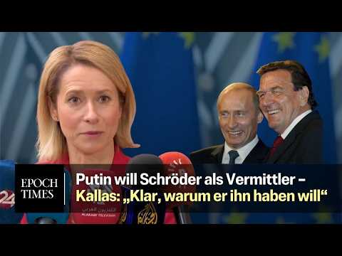 Schröder als Vermittler im Ukrainekrieg „wäre nicht besonders klug“ – EU-Außenbeauftragte