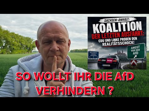 SO WOLLEN SIE DIE AfD VERHINDERN? DAS GEHT NACH HINTEN LOS!