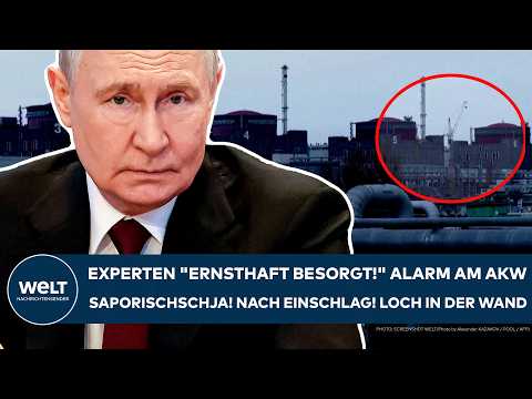 UKRAINE-KRIEG: „Ernsthaft besorgt!“ Alarm am Akw Saporischschja! Nach Einschlag! Loch in der Wand!