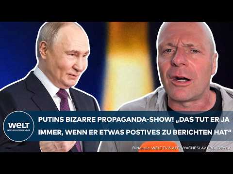 UKRAINE-KRIEG: Putin inzseniert bizarre Propagandashow! „Es könnte eine Waffe der Superlative sein!“
