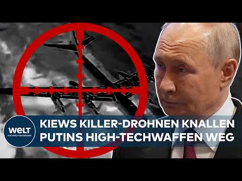UKRAINE-KRIEG: Spektakulärer Drohnen-Schlag gegen Russen ‒ Putins Militär ist nirgends mehr sicher