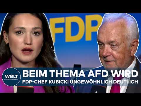 WAHLKAMPF IM OSTEN: FDP-Chef Kubickis klare Kante an AfD ‒ „Legt euch gehackt!“