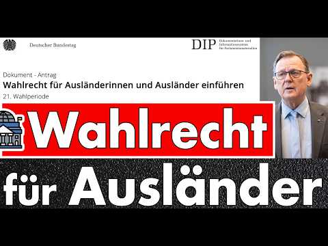 Warum der Antrag auf Wahlrecht für Ausländer verfassungswidrig ist – und der AfD hilft! Warum der Antrag auf Wahlrecht für Ausländer verfassungswidrig ist – und der AfD hilft!