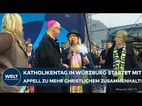 WÜRZBURG: Großes Kirchentreffen! Steinmeier ruft beim Katholikentag zu mehr Zusammenhalt auf!