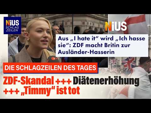 ZDF übersetzt falsch und macht Britin zur Ausländer-Hasserin | NIUS Schlagzeilen