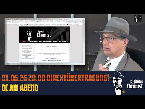 01.06.26 20.00 Direktübertragung! DC am Abend 01.06.26 20.00 Direktübertragung! DC am Abend