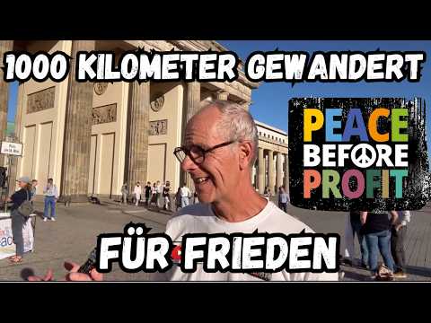 1000 Kilometer für Frieden gewandert – Interview mit Friedensaktivist