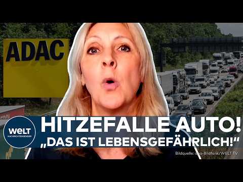 40 GRAD IM AUTO UND STAU?! Diese gefährlichen Fehler machen viele Autofahrer – ADAC warnt!