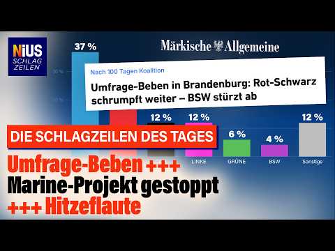 AfD bei 37 Prozent: Brandenburg-Umfrage erschüttert CDU und SPD | NIUS Live