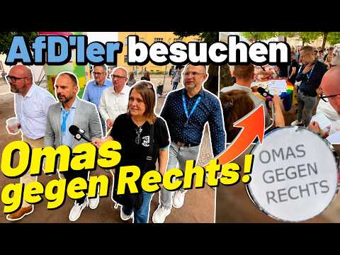 AfD geht zu den Omas gegen Rechts! 😱 Abgeordnete AfD Sachsen-Anhalt in der Vielfalt Demokratie Meile AfD geht zu den Omas gegen Rechts! 😱 Abgeordnete AfD Sachsen-Anhalt in der Vielfalt Demokratie Meile