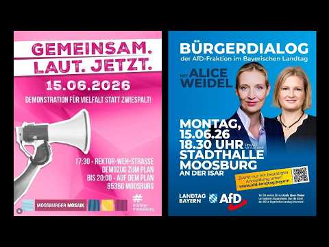 Alice Weidel Bürgerdialog Moosburg Katrin Ebner-Steiner AfD & Antifa Gegendemo 15.6.26 Alice Weidel Bürgerdialog Moosburg Katrin Ebner-Steiner AfD & Antifa Gegendemo 15.6.26