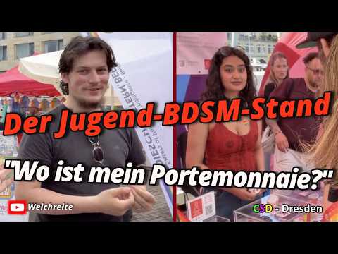 „Auch Klapps auf Po!“ Jugend-BDSM-Stand & Aids-Infostand Christopher-Street-Day CSD Dresden 6.6.26 „Auch Klapps auf Po!“ Jugend-BDSM-Stand & Aids-Infostand Christopher-Street-Day CSD Dresden 6.6.26
