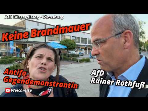 „Auf dem Niveau nicht mehr!“ AfD Rainer Rothfuß im Gespräch mit Antifa Gegendemo Moosburg 15.6.26 „Auf dem Niveau nicht mehr!“ AfD Rainer Rothfuß im Gespräch mit Antifa Gegendemo Moosburg 15.6.26
