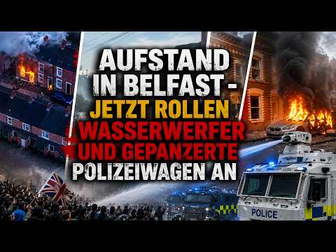 Aufstand in Belfast – Jetzt rollen Wasserwerfer und gepanzerte Polizeiwagen an Aufstand in Belfast – Jetzt rollen Wasserwerfer und gepanzerte Polizeiwagen an