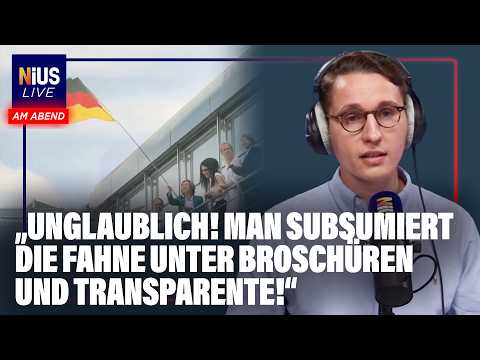 Beatrix von Storch schwenkt auf dem Bürobalkon die Deutschlandfahne und die Polizei rückt an! Beatrix von Storch schwenkt auf dem Bürobalkon die Deutschlandfahne und die Polizei rückt an!