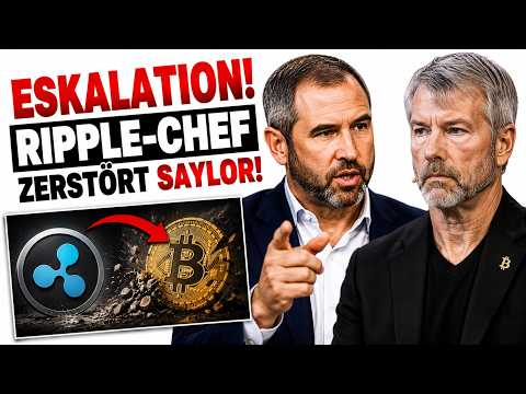 BITCOIN CRASH: Warum Brad Garlinghouse jetzt Michael Saylor zerstört! (Die große Warnung)