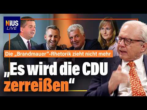 Brandmauer am Ende? Die CDU vor der Spaltung in Ost und West | NIUS Live Brandmauer am Ende? Die CDU vor der Spaltung in Ost und West | NIUS Live