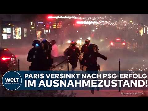 CHAMPIONS-LEAGUE: Gewalt nach PSG-Sieg eskaliert! Hunderte Festnahmen und verletzte Polizisten!