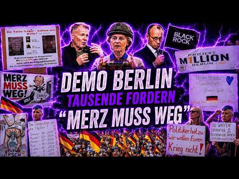 Demo Berlin MERZ MUSS WEG der Anfang ist gemacht Projekt 1 Millionen Demo Berlin MERZ MUSS WEG der Anfang ist gemacht Projekt 1 Millionen