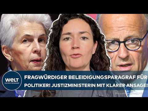 DEUTSCHLAND: Fragwürdiger Beleidigungsparagraf für Politiker! Justizministerin mit klarer Ansage!